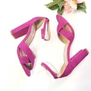 Steve Madden Shena High Heels Magenta Suede 8